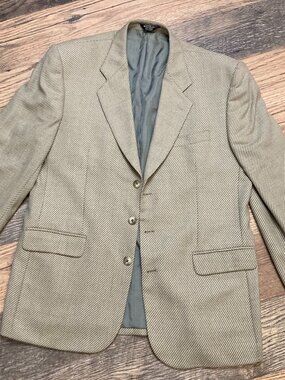 Lancetti uomo Blazer Light green 44 R Shoulder to shoulder: 20” 100% Wool